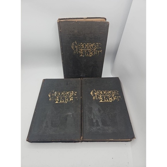 Vintage The Works Of George Eliot Peter Fenelon Collier 3 Vol Set 1893 - Picture 1 of 14